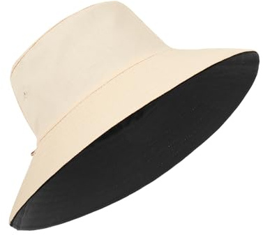Chapeau Bob XXL Réversible Surdimensionné, XL L M S Casquette de Pêcheur pour le Soleil avec Sangle Mentonnière, Chapeau de Plage pour Voyages en Plein Air pour Hommes et Femmes, XXL/3XL