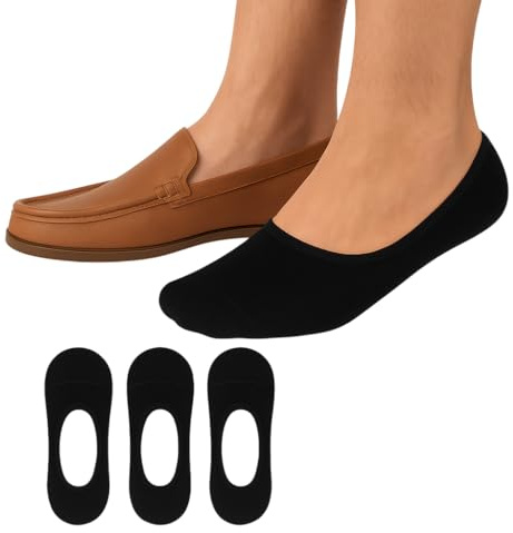 Osynliga bambustrumpor för män och kvinnor osynliga andningsbara foderstrumpor mjuka halkfria lågt skuren design för daglig användning träningsskor loafers platta vardagliga eller kontorsskor 3-pack