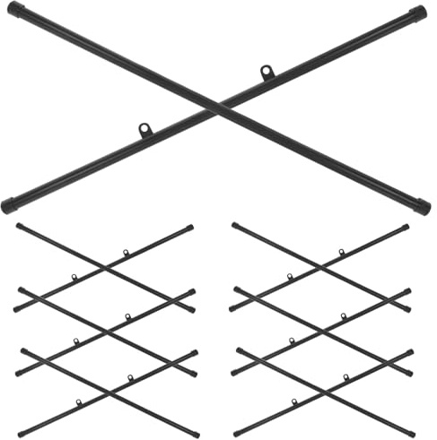 DIYEAH Set da 10 Pezzi Asta Appendiposter in ABS Nero 53 CM Clip e Ganci per Cornice a Scorrimento Supporto per Poster Stampe e Arazzi per Negozi e Esposizioni