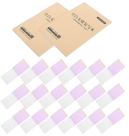 Lurrose 20-pack självkopierande kvittobok: 2-delade blanka fakturablanketter - inköpsorderbok - skrivblock för företag, kontor, butik, 5,2 x 3,4 tum