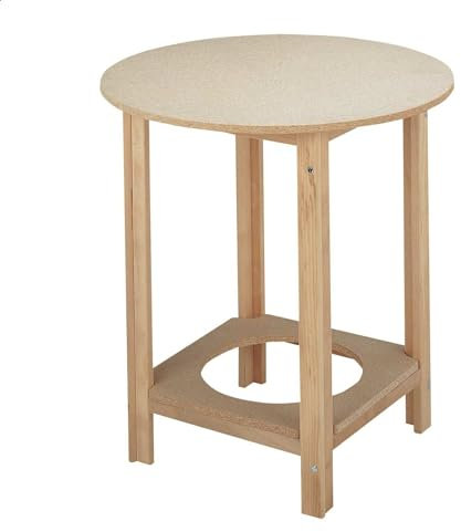 Aranaz - Mesa Camilla Redonda Haya, 100 x 75 cm