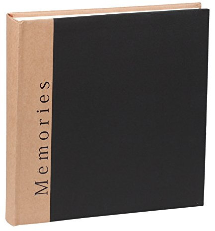 Memories Fotoalbum in 30x30 cm 100 weiße Seiten Jumbo Foto Album Buchalbum: Farbe: Schwarz