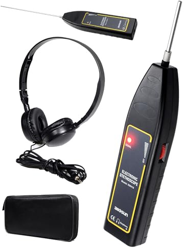 ALLOSUN Automotive Electronic Mechanics Stethoscope Electronic EAR Diagnostic Device Kit EM410 with Short and Long probe