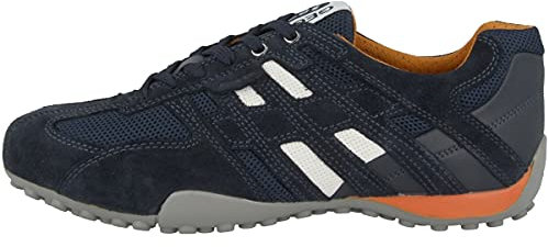 Geox Uomo Snake K, Zapatillas para Hombre, Azul (Navy), 46 EU
