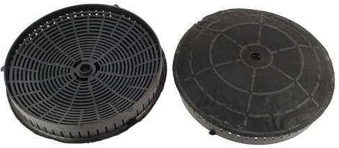 Aktivkohlefilter Ersatz passt für viele Dunstabzugshaube von Elica CFC0038668 Bauknecht Whirlpool 48400008824 AEG Electrolux 4055171138 405517113-8 405521750-1 4055217501, schwarz (1 Paar)