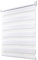 Deswell Doppelrollo Klemmfix ohne Bohren Weiß B85 x H110 cm (Stoffbreite 81cm) Rollos für Fenster ohne Bohren für Fenster mit Lichtdurchlässig & Verdunkelnd/Höhe Stufenlos Verstellbar