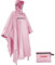Andake Regenjacke Regenponcho Regencape Regenmantel Wasserdicht Unisex mit Kapuze 3 in 1 Multifunktional Atmungsaktiv für im Freien Camping Wandern Angeln Kirschblüte