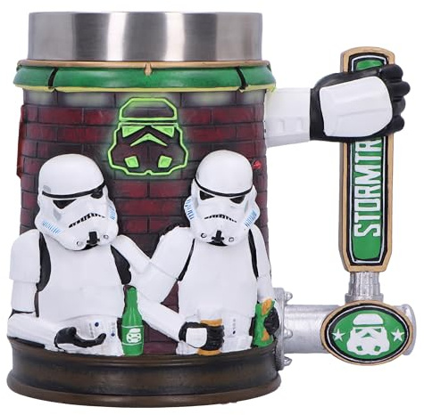 Nemesis Now Stormtrooper Barkrug 15,4 cm, Harz, offiziell lizenziertes Original Stormtrooper, Bar-Design, Bierzapfhahngriff, Edelstahl-Einsatz, gegossen aus feinstem Harz, fachmännisch handbemalt