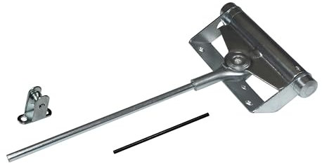 SN-TEC Türschließer Feder, Stangentürschließer Schließkraft 25kg / 40kg / 60kg / 80kg Türfeder Stahl verzinkt incl. Spannstift und Rolle aus Metall (60kg Schließkraft)