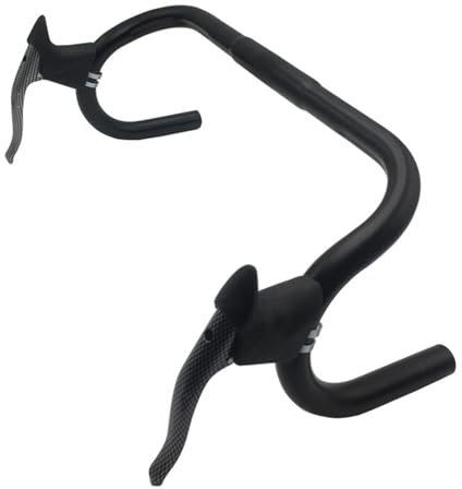 Leva Freno Bicicletta, Leva Freno Bici da Strada in Alluminio Leggero, Leva Freno Manubrio per Mountain e Bici da Strada da 22,2-23,8 Mm (nero bianco)
