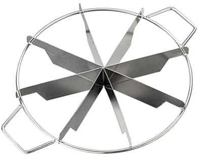 Taglierina per porzioni di torte, in acciaio inox, per tagliare torte | Taglierina divisoria per torte | Taglierina rotonda antiaderente per tagliare anche 6/7/8 fette