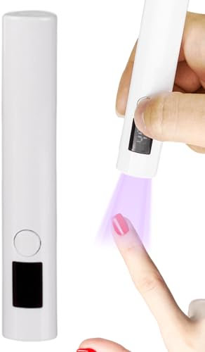 Lampada UV LED Per Unghie - Asciugatore Per Unghie In Gel | Dispositivo Compatto E Ricaricabile Per La Fotopolimerizzazione Dello Smalto Con Batteria Da 250 MAh, Ricarica Type-C, Illuminazione