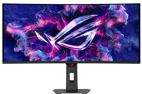 ASUS ROG Strix OLED XG34WCDG 34 Gaming Monitor (3440 x 1440, 175Hz, 0.03ms (GTG), Neo Proximity Sensor, 99.3% DCI-P3, 10-Bit True Colors, G-Sync Compatible, ELMB, HDR, USB-C