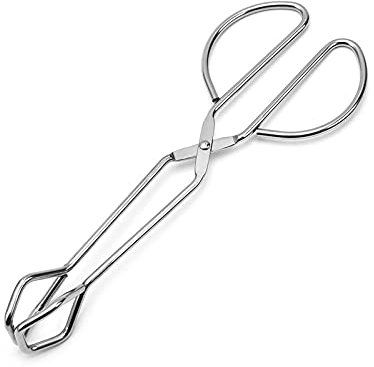 sylbx Scheren Zange,Klassische Grillzange,Barbecue Grillen Zange,Edelstahlmaterial Ist HitzebestäNdig und Leicht Zu Reinigen,Dauerhaft,Geeignet FüR Dessert,Brot,Steak, Salat, Frittierte Lebensmittel