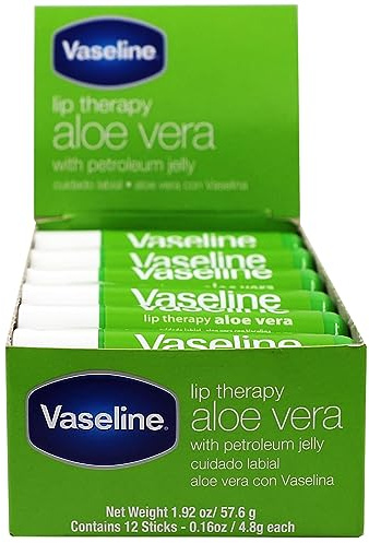 Vaseline Lip w/o Backer Card Aloe - 12 pack box