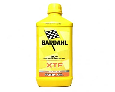 Bardahl XTF Fork Oil, syntetisk olja för gafflar, förpackning med 1 liter (SAE 20W)