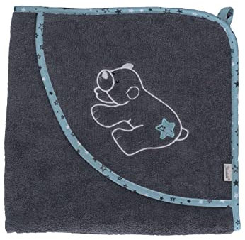 Sterntaler Baby Unisex Badetuch Baby GOTS Kapuzenbadetuch Eisbär Elia 100x100cm - Badetuch Baby, Babyhandtuch - braun