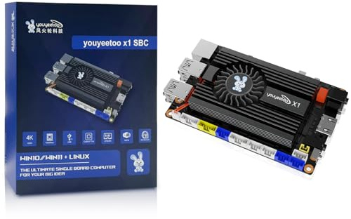 youyeetoo X1 - X86 Windows Linux Single Board Computer - Intel N5105 Dual 4K Media Server - Dual M.2 Slots, Support 2280 NVMe mSATA SSD/WiFi 6 Module - NFC (8GB RAM, without eMMC)