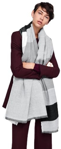 SJTJSPX Écharpe Grand Plaid Femme Foulard Châle pour Automne Hiver Écharpe Longue en Cachemire Imitation Grande Foulard Poncho à Carreaux Vintage Châle Wrap Chaud Cape Souple Étole Scarf