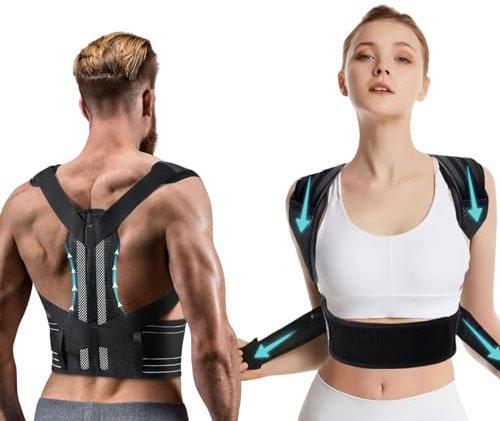 ETRSAIRL Posture Corrector For Men And Women, Back Brace Posture Corrector(L)