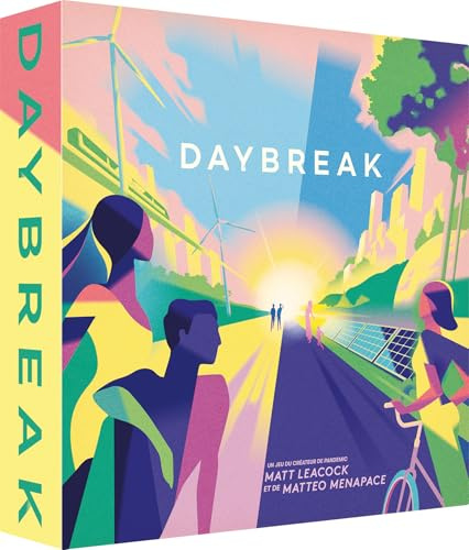 Asmodee - Daybreak - heter Golden AS 2025 - brädspel - kooperativt spel - Strategi och nedsänkning - miljövänlig och hållbar - lek för vuxna och barn från 10 år - fransk version, CMYK