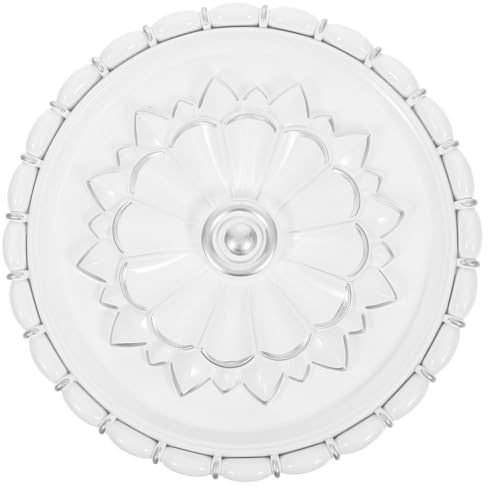 Gogogmee Decorative Ceiling Rosette - Wall Applique Floral Decals Onlay Appliques DIY for Background Living Room Bedroom Wall Decorations