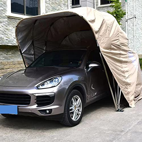 Posto auto coperto pieghevole semiautomatico con tenda retrattile, rifugio esterno antipioggia ispessito per la protezione del veicolo