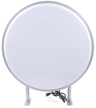 Caja de luz LED redonda de doble cara, impermeable, para la nariz, resistente al agua, caja de luz de doble cara para restaurantes, salones de comida, tiendas, empresas (60 cm)