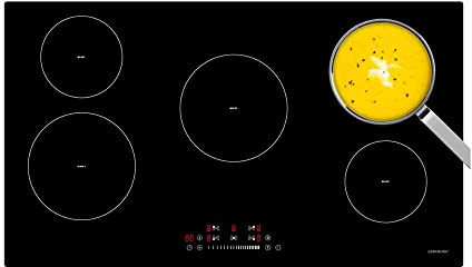 Cookology CIT902 90cm Induction Cooking Hob – Black Glass