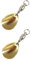 Major Fish Screw Spinner Blade Willow 2 Stück für Gummiköder Colorado Gold Wirbel