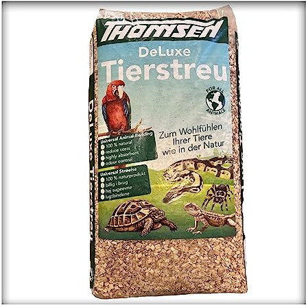 Kieskönig 60 Liter Deluxe Tierstreu XXL grob Buchenholz-Granulat Vögel, Nager, Reptilien