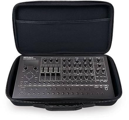 Analog Cases Pulse Case für Roland SH-4D (Robuste, hochwertige Eva-Transporttasche, mit superweichem Samt-Innenfutter, für erstklassigen Schutz und stilvolles Design, mit Kabelfach), Schwarz