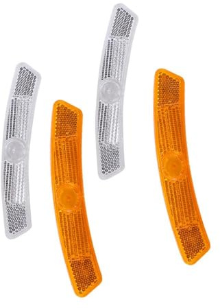 Kopida 4Pcs Spoke Reflector Durable Bicycle Spoke Safety Warning Reflective Sheet Wheel Rim Reflect Light Bike Accessories
