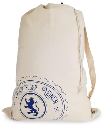 1 Wäschesack aus Baumwolle mit Kordelzug – Größe L 50 × 68 cm – Öko-Tex® Standard 100 – Elberfelder Leinen