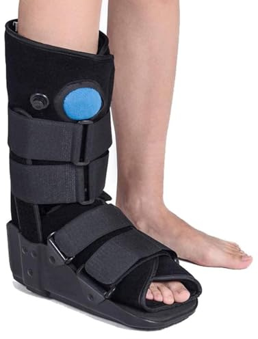 HELINAZI Fotledsbygel ortos, gåskänga, fraktur ankel/fot stabilisator Stövel gjuten sko för fraktur plantar fasciit Achilles tendonitis,XL
