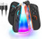 Controller Charging Dock for Nintendo Switch 2 (2025), Magnetic Charger for Nintendo Switch 2 Joy Con with 10 RGB Light Mode and LED Indication, Fast Charging Stand Station Accessories for Joy-Con 2