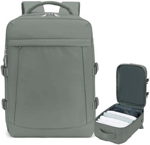 Yankony Handgepäck Rucksack 55x40x20 Für Ryanair Groß Reiserucksack 44L Travel Backpack Rucksack Handgepäck Flugzeug Für Herren Damen