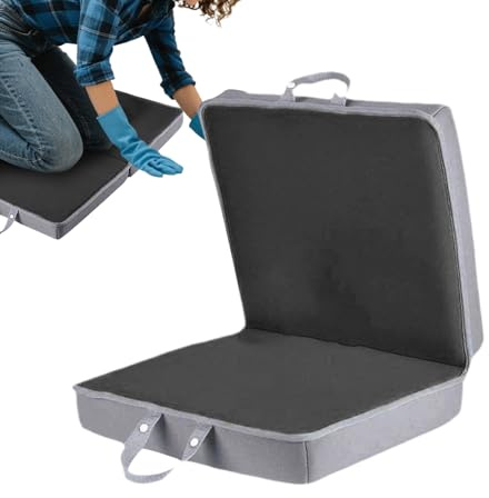 Genérico Cuscinetti per Ginocchia per Giardinaggio - per inginocchiarsi con Manici | Cuscinetto per Ginocchia Antiscivolo 60 x 34 x 5,5 cm per Pulizia Costruzione Giardinaggio Yoga Bagno