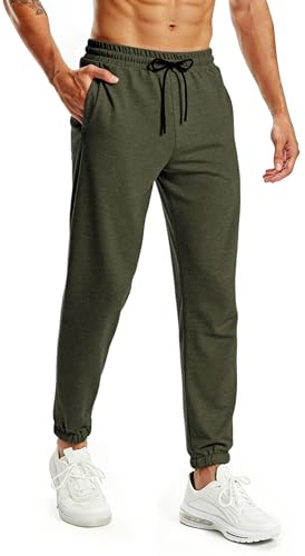 Rane Sports Pantalones de chándal para Hombre Ligeros Transpirables y elásticos Ideales para Fitness Correr y Ocio.