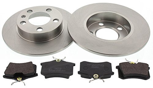 Mapco 47858 Bremsensatz Bremsscheiben mit Bremsbeläge Hinterachse