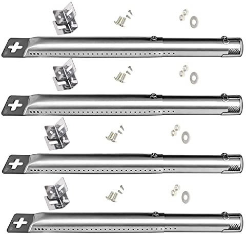 GriHero Universal-Brenner 31 bis 45 CM Gasgrill Ersatzteile Brenner, Edelstahl Einstellbarer Gasgrill Brenner Zubehör für Landmann, Master Forge Campingaz Tepro Uniflame Lowes und andere Grillgeräte
