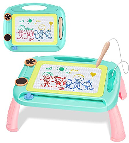 Tesoyzii Jouet Ardoise Magique Noel Cadeau Enfant 1 2 3 4 Ans Tablette Dessin Jouet Fille 1 2 3 4 Ans Montessori Tableau