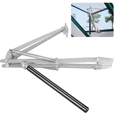 Abridor de ventanas automático para invernadero, estructura de doble muelle, elevalunas para invernadero, apertura de ventanas para vivero, capacidad de elevación de 15kg, altura de elevación de 40cm