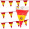 Deko * SPANIEN * für Party und Länderparty | Dekoration Partydeko Spain Espana Flagge Rot Gelb, Edition: Wimpelgirlande, 10m