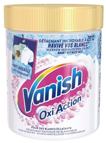 Vanish Détachant Oxi Action Blanc Poudre efficace dès 20° - Pot de 470g