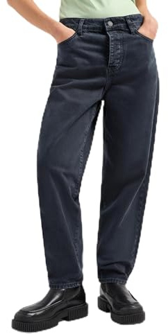 Armani Exchange Women's Carrot Fit Rigid Cotton Denim, Indigo Denim, 25W x 32L