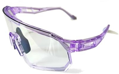 Wynthorix VeilGlam Pickleball Glasses for Women Photochromic Lens Protective Eyewear UV Protection Safety Sunglasses ANSI Z87 Anti Fog Scratch Tennis Squash Racquetball Goggles (Purple, Medium-Large)