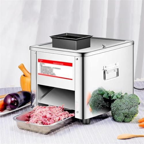 Cortadora De Carne De 850 W, Máquina Cortadora De Cubos De Carne Triturada, 330.7 Lbs/h, Cortadora Eléctrica Comercial De Cordero, Pan, Jamón, Cortadora De Carne Comercial, Para Uso Famili(Size:5mm)