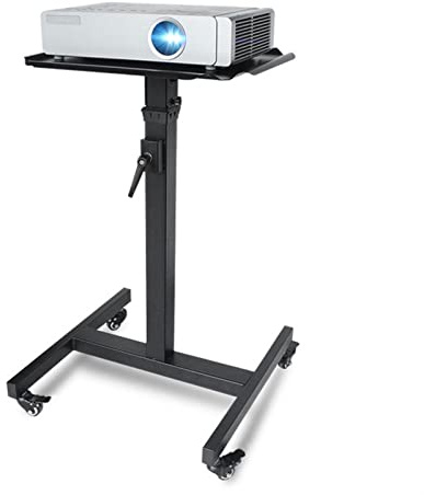 CWCQGH Trépied pour projecteur Support de projecteur Plateau Chariot Élévateur télescopique Universel Établi Mobile Portable Étagère de Bureau à Domicile Étagère de projecteur S,Brass