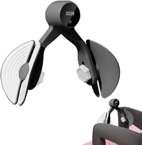 Allenatore per pavimento pelvico per donne e uomini, per allenare le cosce, per allenare le gambe, per allenare il pavimento pelvico (modello 2 nero)